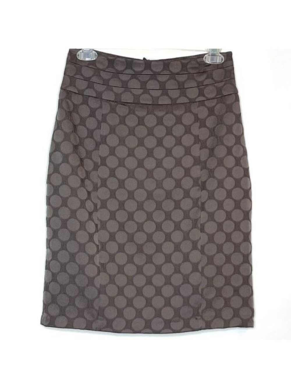 H&M Dotted Texture Lined Pencil Skirt Dark Taupe/Grey Size 6